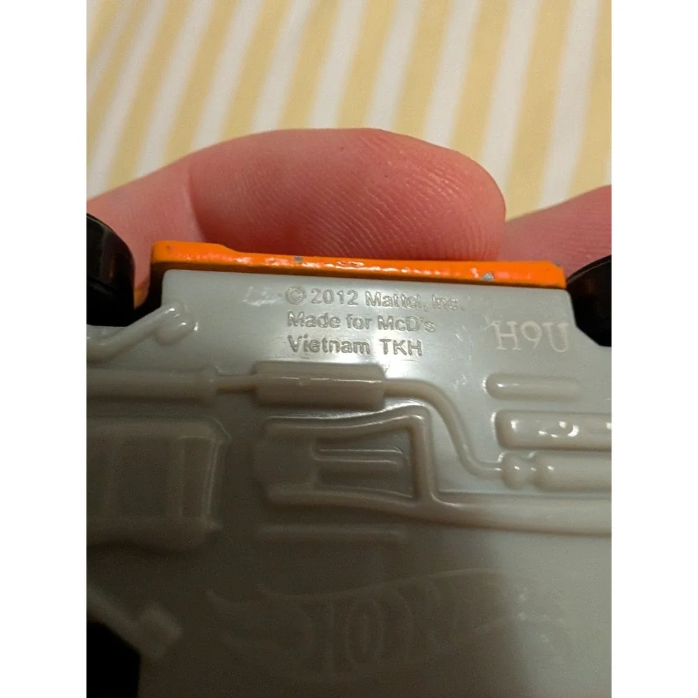 Hot Wheels Made for McD's 2012 Orange Car Diecast Toy Vehicle Mattel